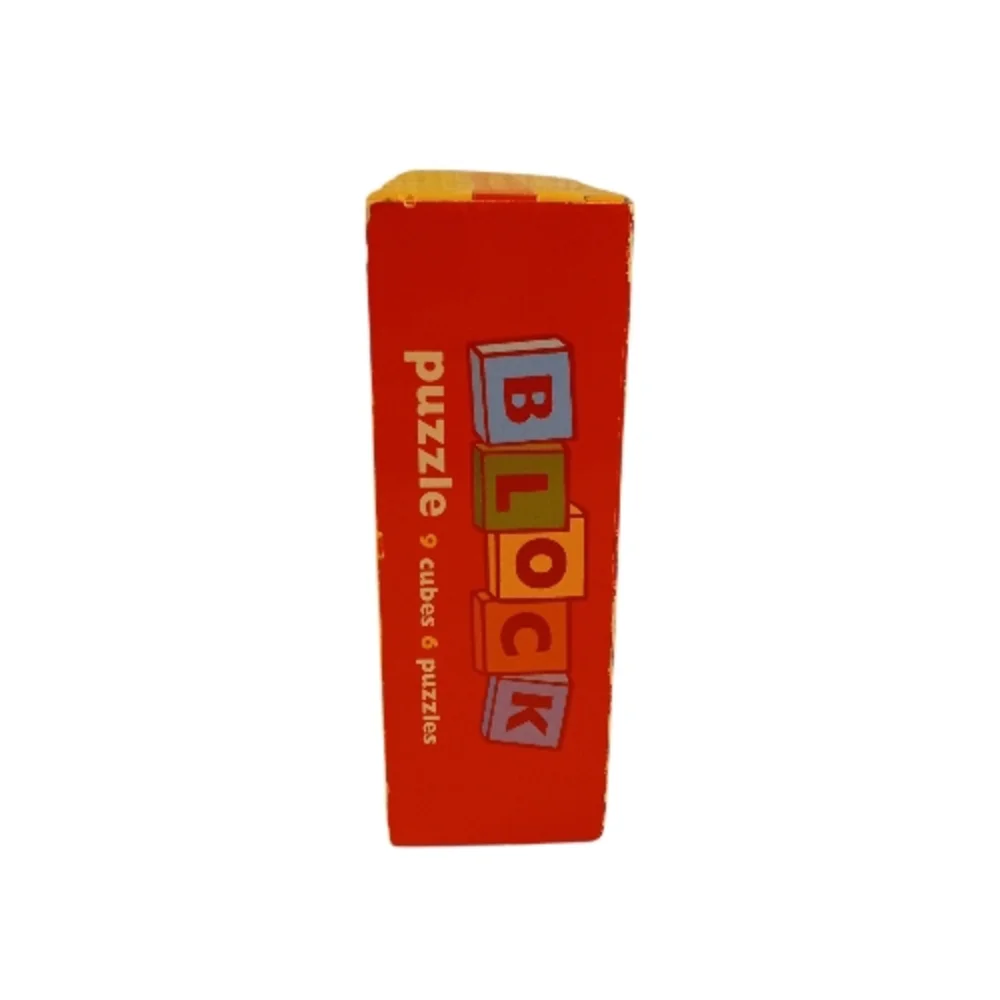 Curious George Block Puzzle 9 Cubes 6 Puzzles, Rare!